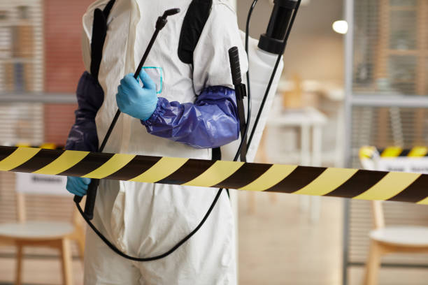 Professional Biohazard Cleanup technician working in Baldwin, GA